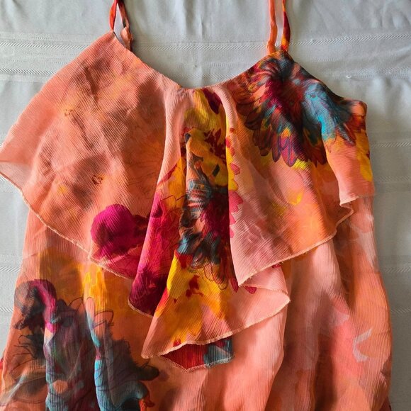 Women's Size Small Wet Seal Sleeveless Colorful Layered Tank - Picture 2 of 6